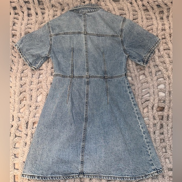 Zara Blue Denim Kids Dress Size 11-12 - Picture 3 of 6
